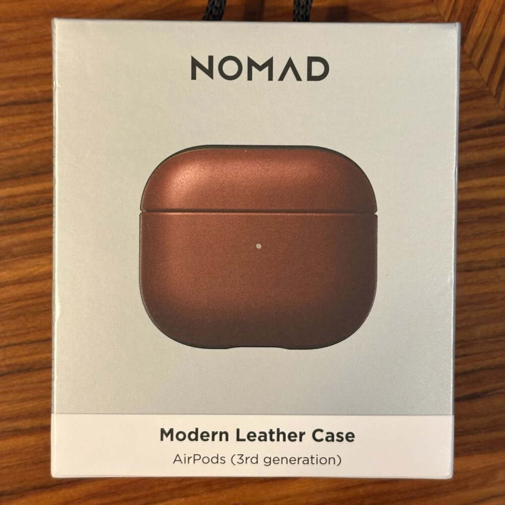 Nomad Leather Apple AirPods (3rd Gen) Case, Brown